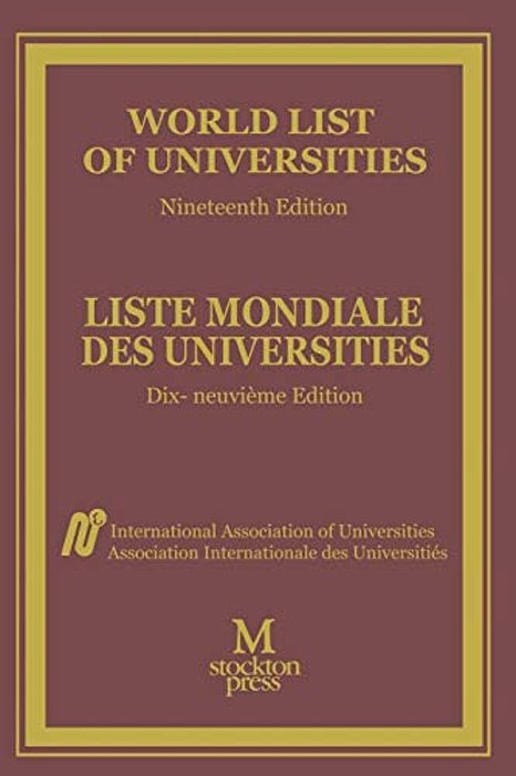 World List Of Universities/Liste Mondiale Des Universites-..