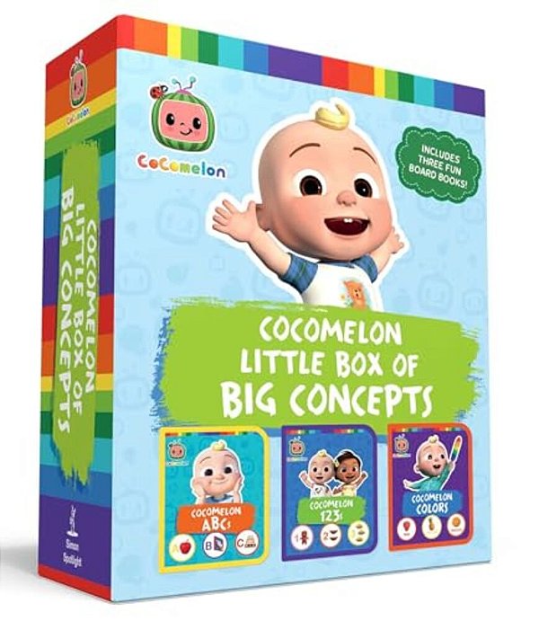 Cocomelon Little Box Of Big Concepts (Boxed Set): Cocomelon Abcs; Cocomelon 123S; Cocomelon Colors-..