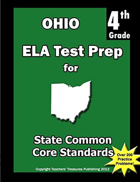 Ohio 4Th Grade Ela Test Prep: Common Core Learning Standards-..