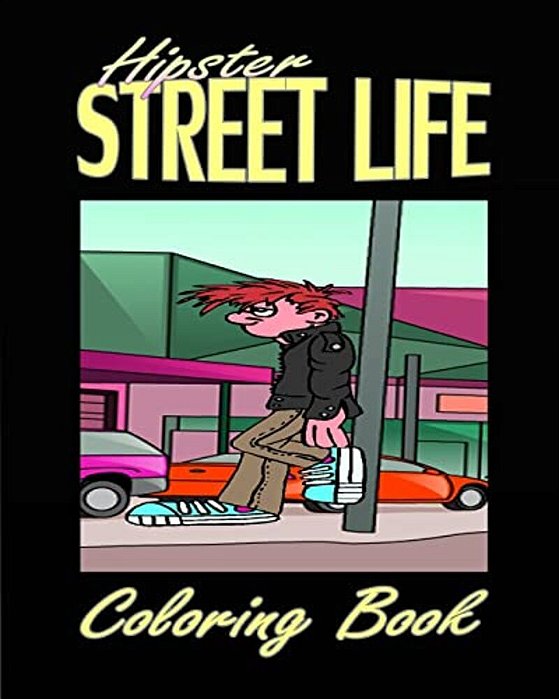 Hipster Street Life (Coloring Book)-..