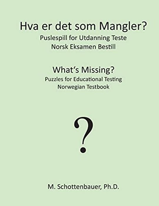 Hva Er Det Som Mangler? Puslespill For Utdanning Teste: Norsk Eksamen Bestill-..