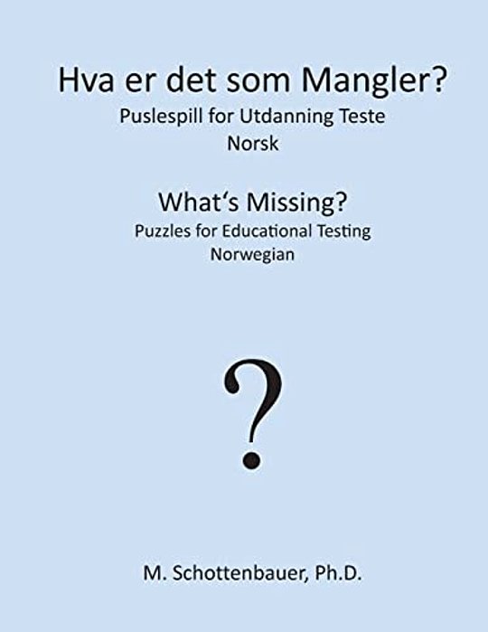 Hva Er Det Som Mangler? Puslespill For Utdanning Teste: Norsk-..