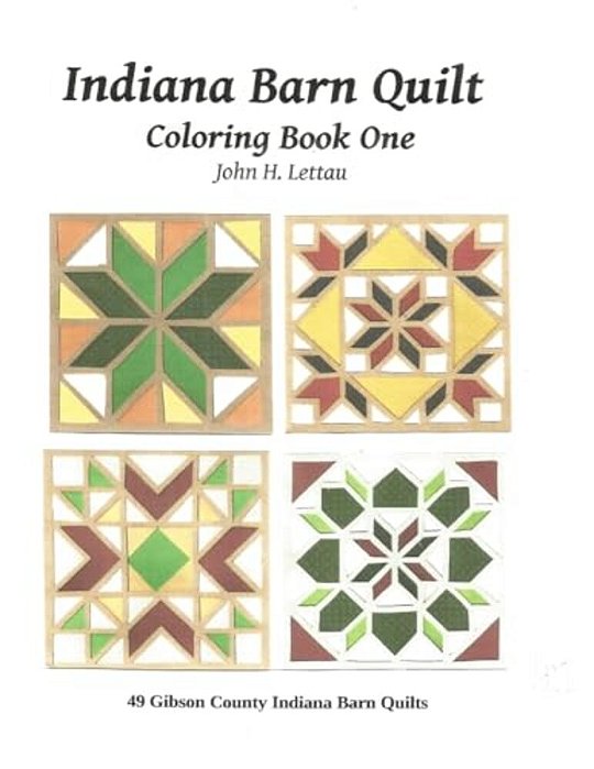 Indiana Barn Quilt Coloring Book One-..