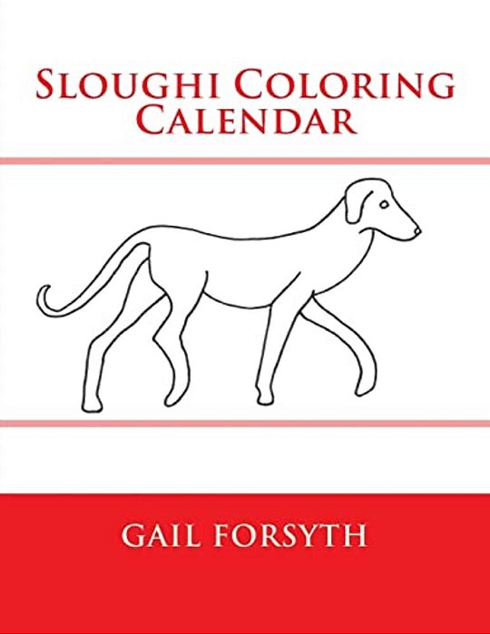Sloughi Coloring Calendar-..