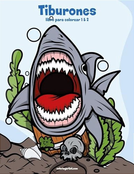 Tiburones Libro Para Colorear 1 & 2-..