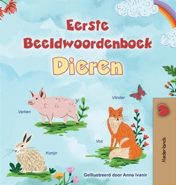 First Picture Dictionary - Animals (Dutch Children's Book)-..