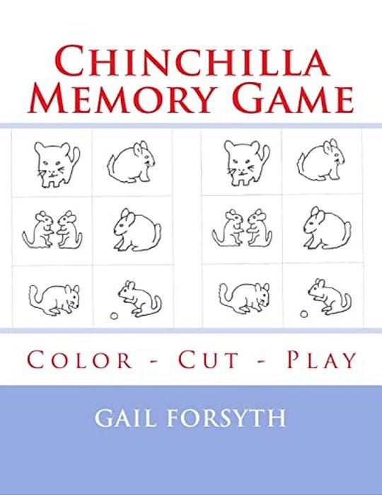 Chinchilla Memory Game: Color - Cut - Play-..