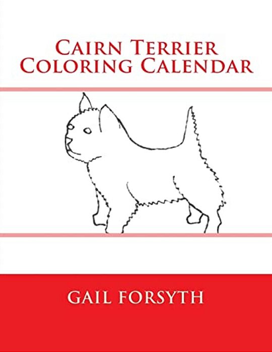 Cairn Terrier Coloring Calendar-..
