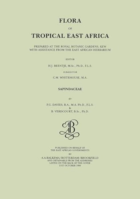 Flora Of Tropical East Africa - Sapindaceae (1998)-..