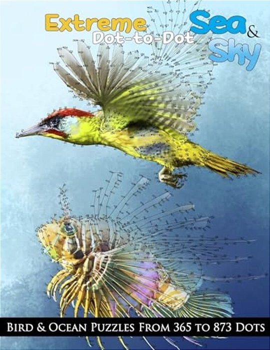 Extreme Dot-To-dot Sea & Sky Bird & Ocean Puzzles From 365 To 873 Dots-..