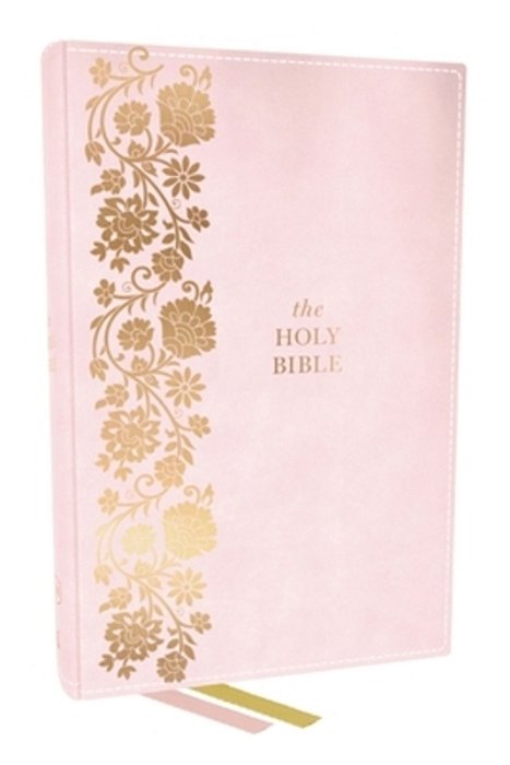 Kjv Personal Size Large Print End-Of-verse Reference Bible, Pink Leathersoft, Red Letter, Comfort Print (Thumb Indexed)-..