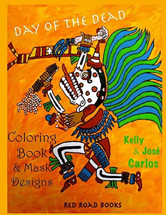 Day Of The Dead Coloring Book And Mask Designs-..