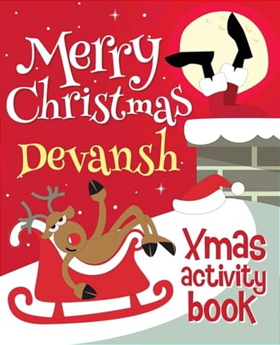 Merry Christmas Devansh - Xmas Activity Book: (Personalized Children's Activity Book)-..