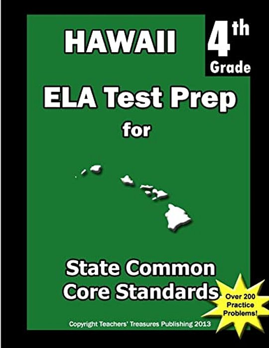 Hawaii 4Th Grade Ela Test Prep: Common Core Learning Standards-..