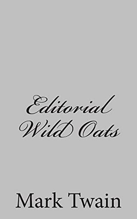 Editorial Wild Oats-..