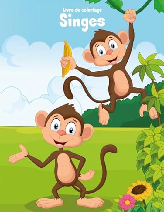 Livre De Coloriage Singes 1-..