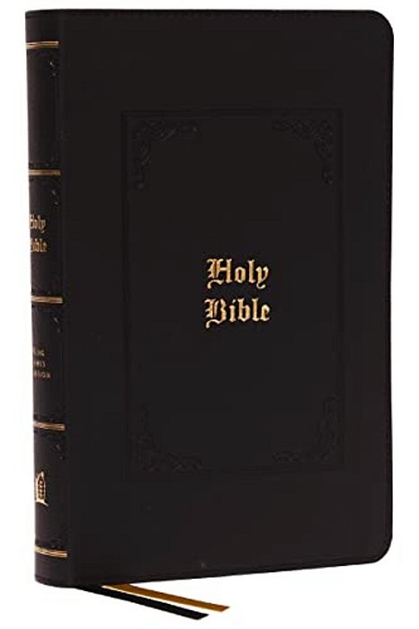 Kjv, Personal Size Large Print Reference Bible, Vintage Series, Black Leathersoft, Red Letter, Thumb Indexed, Comfort Print: Holy Bible, King James Ve-..