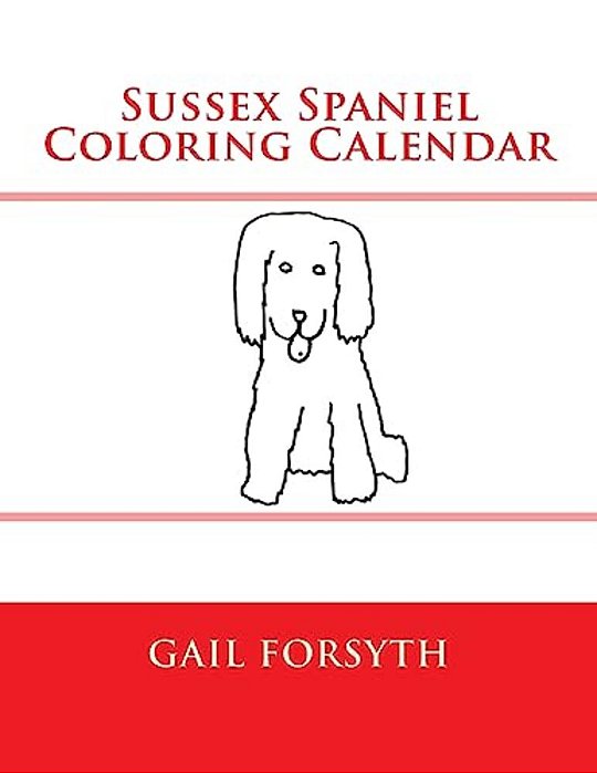 Sussex Spaniel Coloring Calendar-..