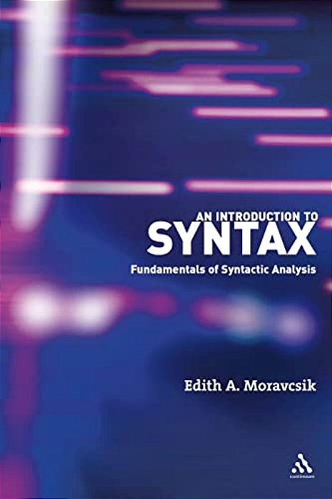 An Introduction To Syntax: Fundamentals Of Syntactic Analysis-..