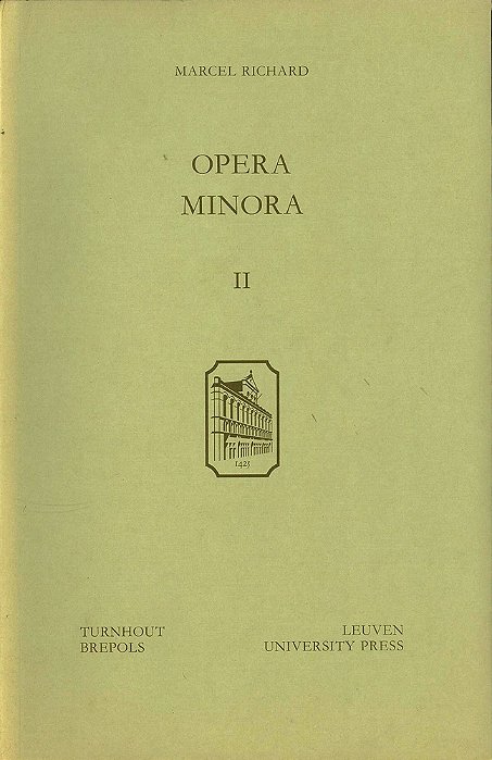Opera Minora II-..