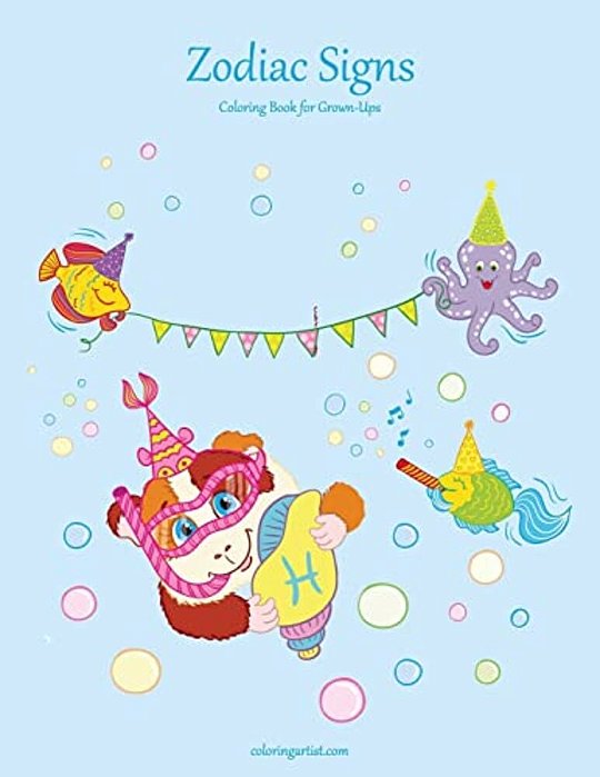 Zodiac Signs Coloring Book 1-..