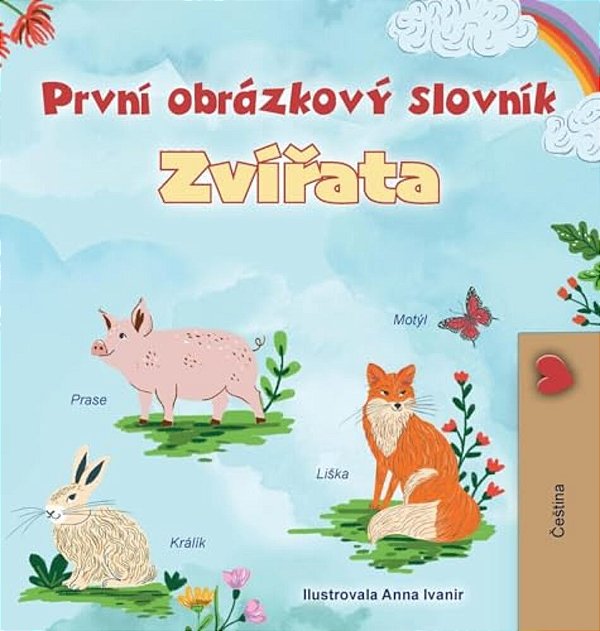 First Picture Dictionary - Animals (Czech Children's Book)-..