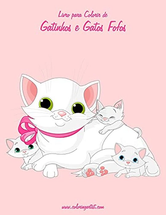 Livro Para Colorir De Gatinhos E Gatos Fofos 3-..