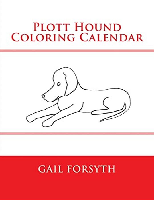 Plott Hound Coloring Calendar-..