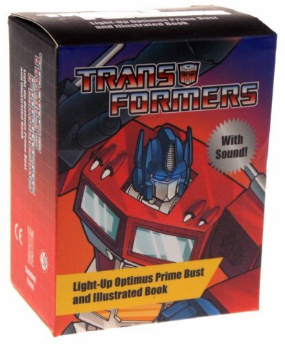 Transformers - Light-Up Optimus Prime Bust And Illustrated Book - With Sound!-..