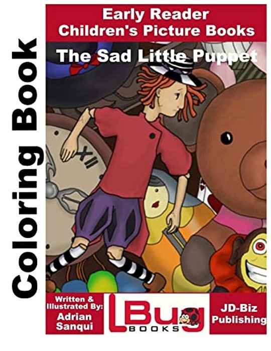 The Sad Little Puppet Coloring Book - Early Reader - Children's Picture Books-..