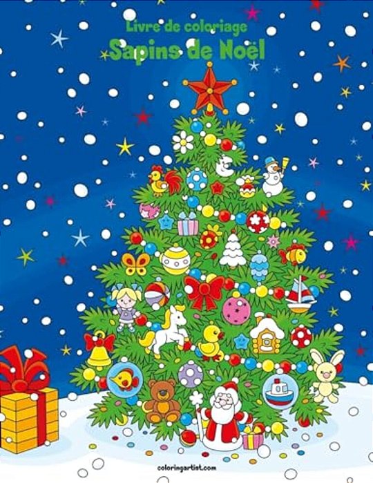 Livre De Coloriage Sapins De Noël 1-..