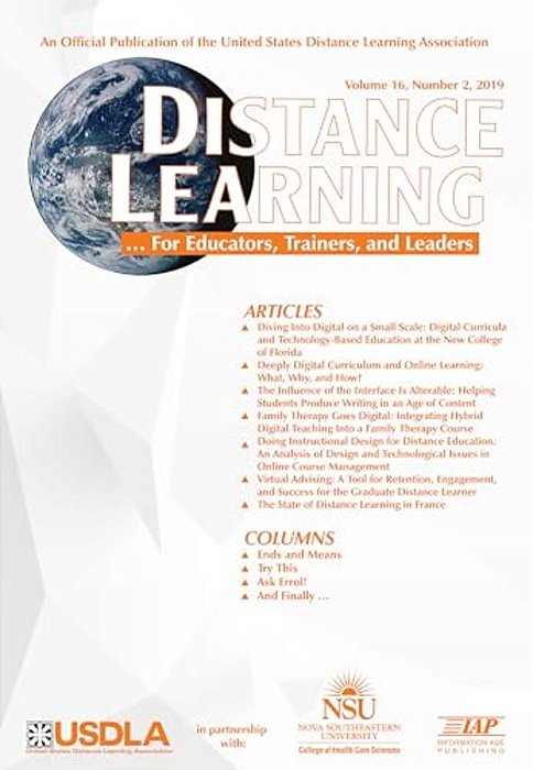Distance Learning Vol 16 Issue 2-..