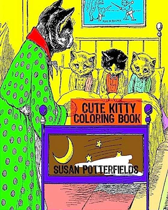 Cute Kitty Coloring Book-..