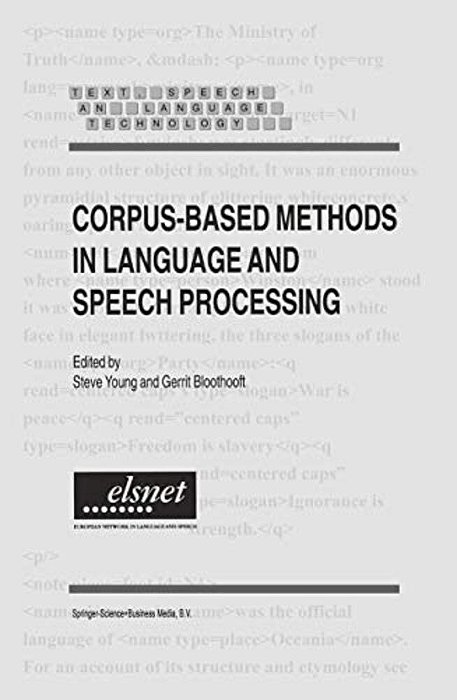 Corpus-Based Methods In Language And Speech Processing-..