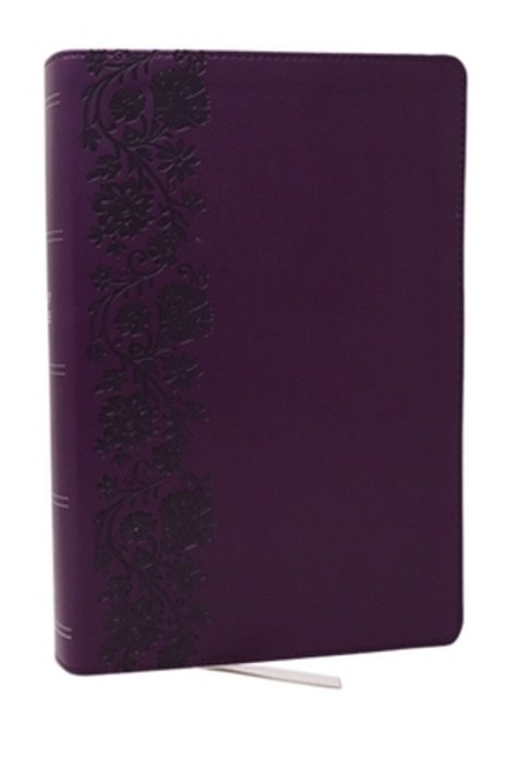Kjv Giant Print End-Of-verse Reference Bible, Purple Leathersoft, Red Letter, Comfort Print-..