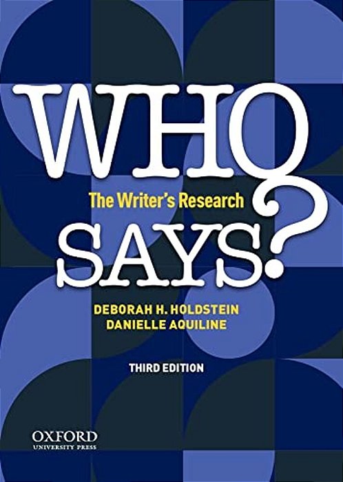 Who Says?: The Writer's Research-..