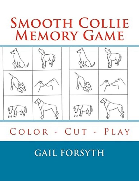 Smooth Collie Memory Game: Color - Cut - Play-..