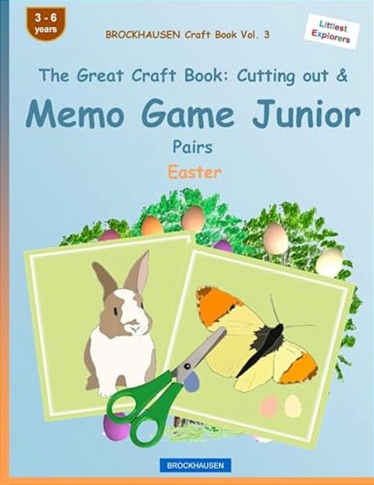 Brockhausen Craft Book Vol. 3 - The Great Craft Book: Cutting Out & Memo Game Junior Pairs: Easter-..