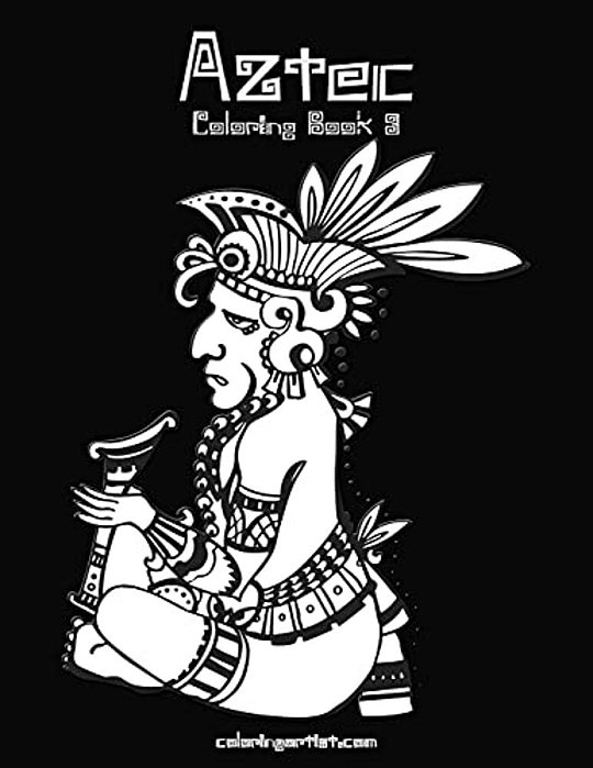 Aztec Coloring Book 3-..