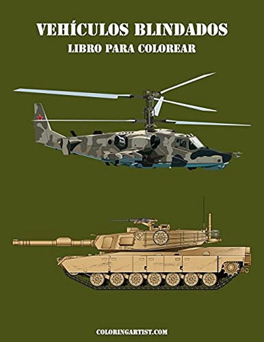 Vehículos Blindados Libro Para Colorear 2-..