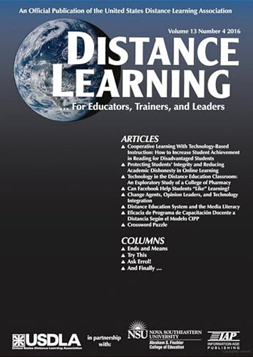 Distance Learning Vol 13 Issue 4-..
