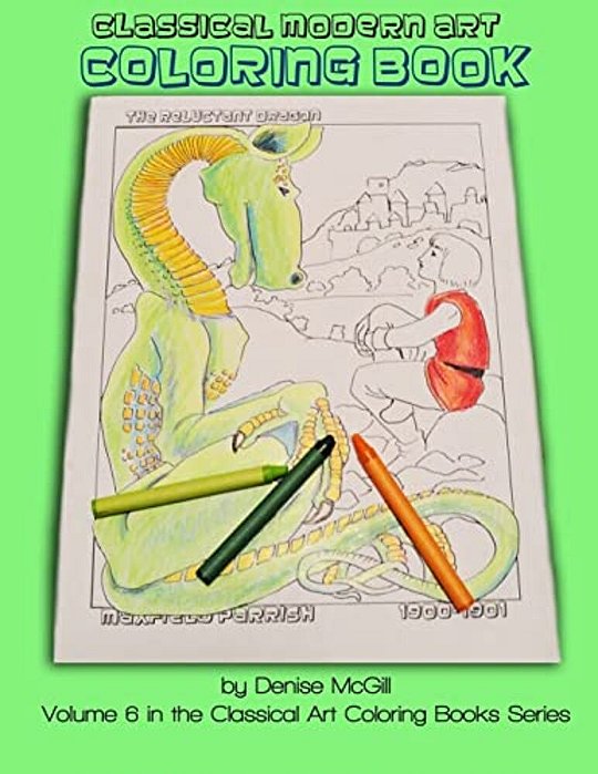 Classical Modern Art Coloring Book-..