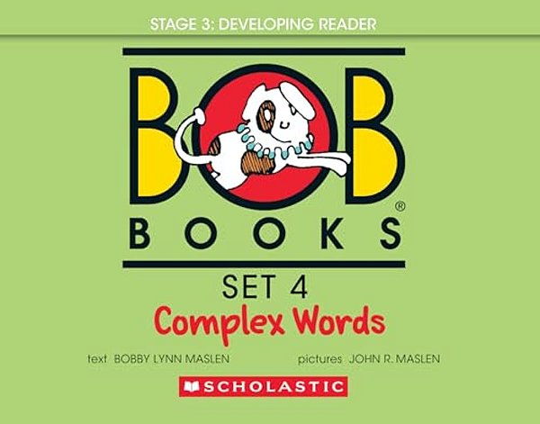 Bob Books - Complex Words Hardcover Bind-Up Phonics, Ages 4 And Up, Kindergarten, First Grade (Stage 3: Developing Reader)-..