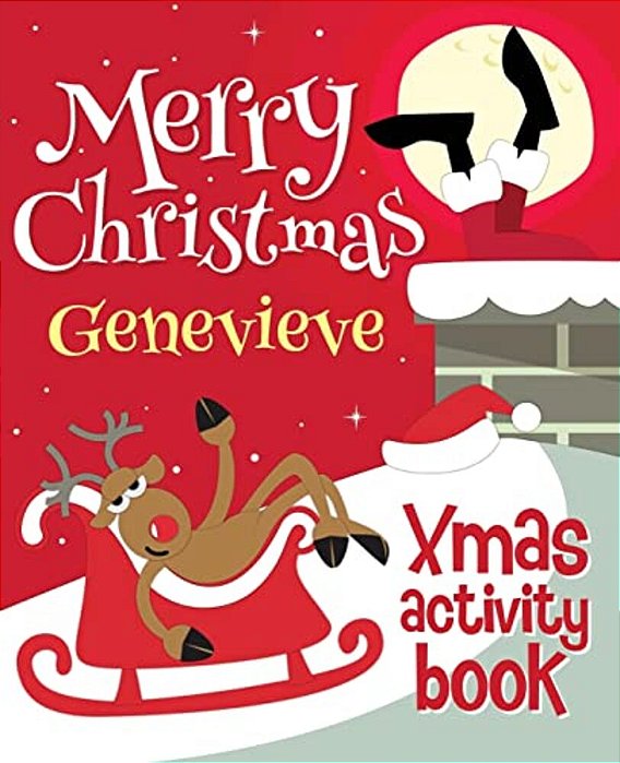 Merry Christmas Genevieve - Xmas Activity Book: (Personalized Children's Activity Book)-..