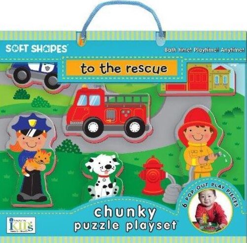 To The Rescue - Chunky Puzzle Playset - Soft Shapes-..