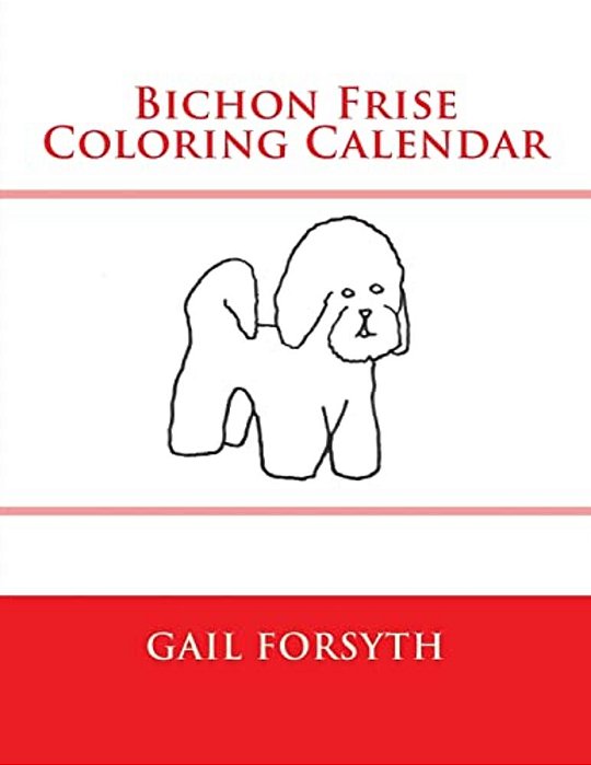 Bichon Frise Coloring Calendar-..