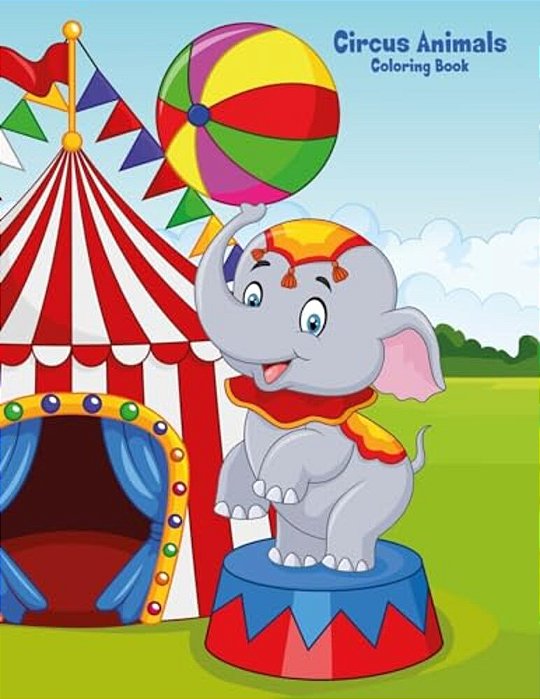 Circus Animals Coloring Book 1-..