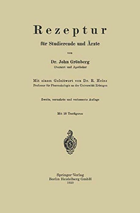 Rezeptur Für Studierende Und Ärzte-..