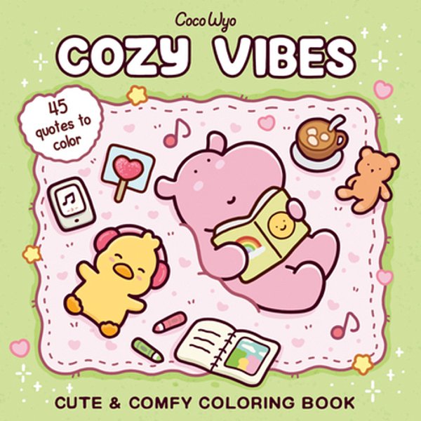 Cozy Vibes: Coloring Book For Adults And Kids-..