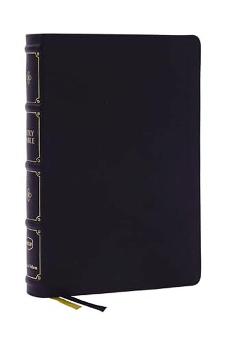 Nkjv, Large Print Thinline Reference Bible, Blue Letter, Maclaren Series, Leathersoft, Black, Comfort Print: Holy Bible, New King James Version-..